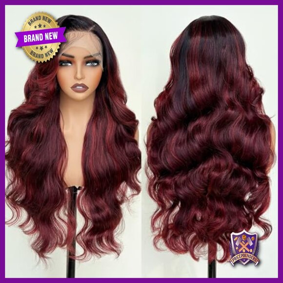 26-Inch Pre-Plucked Body Wave Synthetic Wig with HD Lace Front
